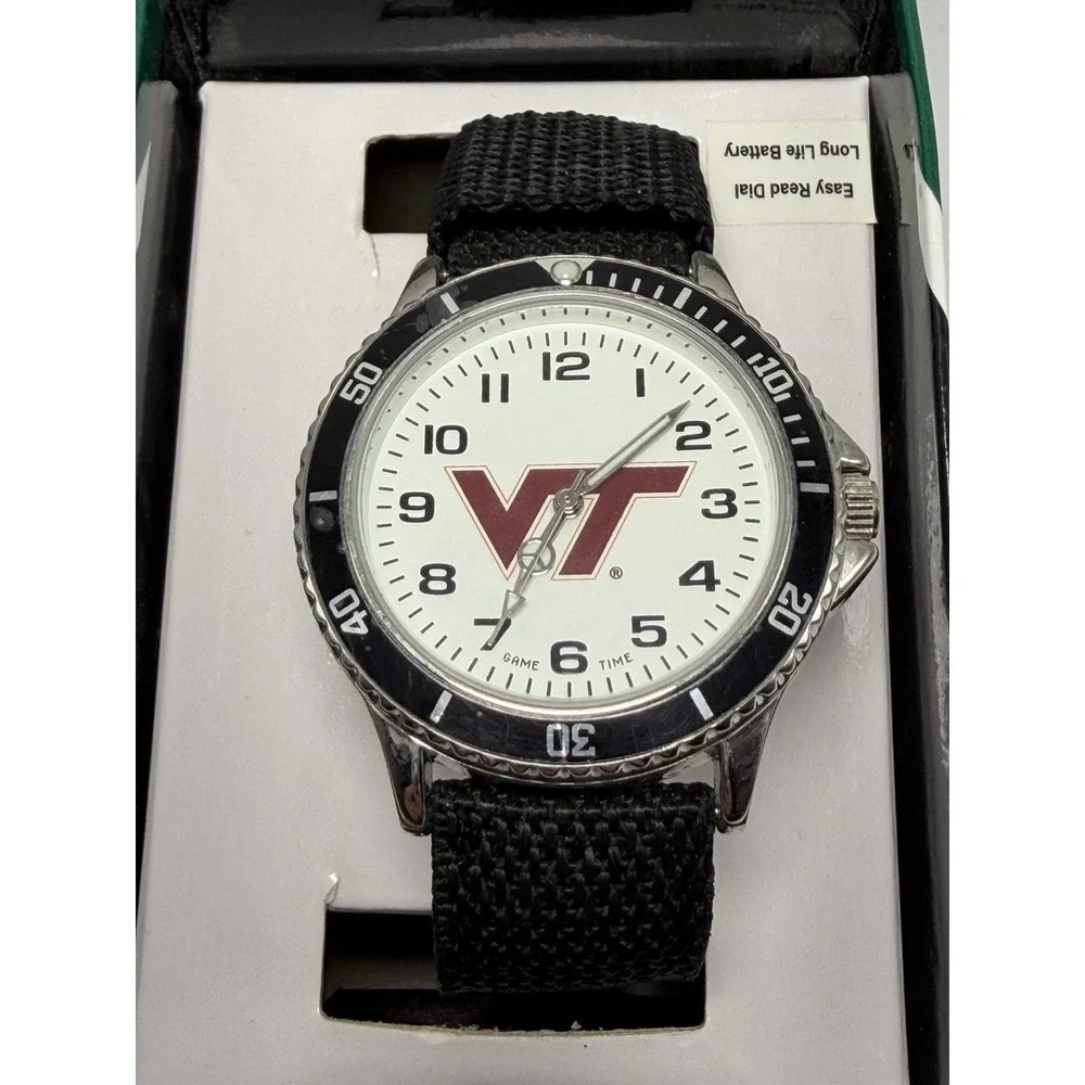Virginia Tech‎ Hokies Game Time Mens Watch New Battery 40MM 8